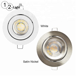 Juego de 3 luces de aluminio para empotrar, luz LED COB de 5W con controlador LED - Product Image 2