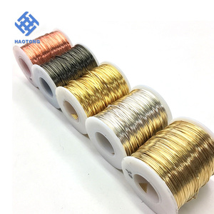 งานหัตถกรรมลวดอลูมิเนียมสีเกลียวแบบทำมือสำหรับงานเครื่องประดับลวดการตัดแบบกำหนดเอง - Product Image 1