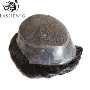 100% Human <strong>Hair</strong> Toupee for <strong>Men</strong> <strong>Hair</strong> <strong>Piece</strong> - Product Image 5