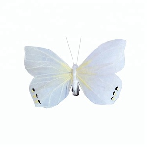ผีเสื้อบินจำลองสีขาวเหมือนจริงสำหรับตกแต่งฤดูใบไม้ผลิ - Product Image 3