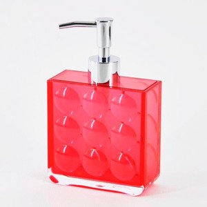 Diseño de puntos, forma cuadrada, vasos de plástico rojos - Product Image 6