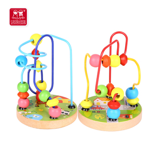 Niños preescolar habilidades motoras de tráfico de madera granja mini niños laberinto bolas juguetes para 1 + - Product Image 1
