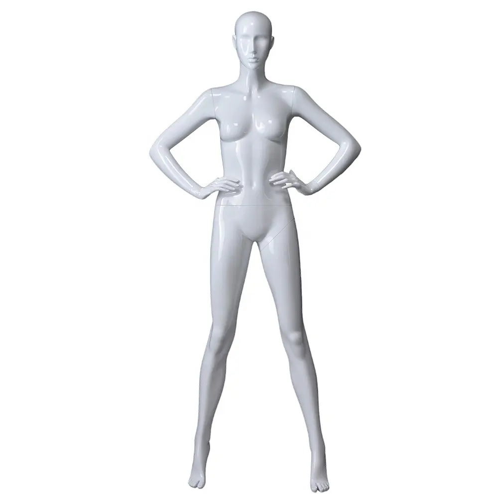 Manequim de cabeça de plástico sexy, novo estilo, manequim, feminino, corpo inteiro, display de plástico