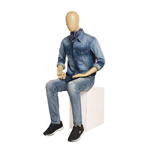 Maniquí <span class=keywords><strong>Masculino</strong></span> <span class=keywords><strong>Desnudo</strong></span> Popular, Cabeza de Huevo, <span class=keywords><strong>Modelo</strong></span> Sentado - Product Image 3
