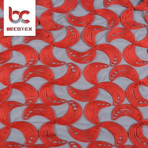 Più nuovi Disegni Africano Solubile In Acqua Ricamato <span class=keywords><strong>rosso</strong></span> Guipure Cavo <span class=keywords><strong>Tulle</strong></span> Tessuti di Pizzo - Product Image 5