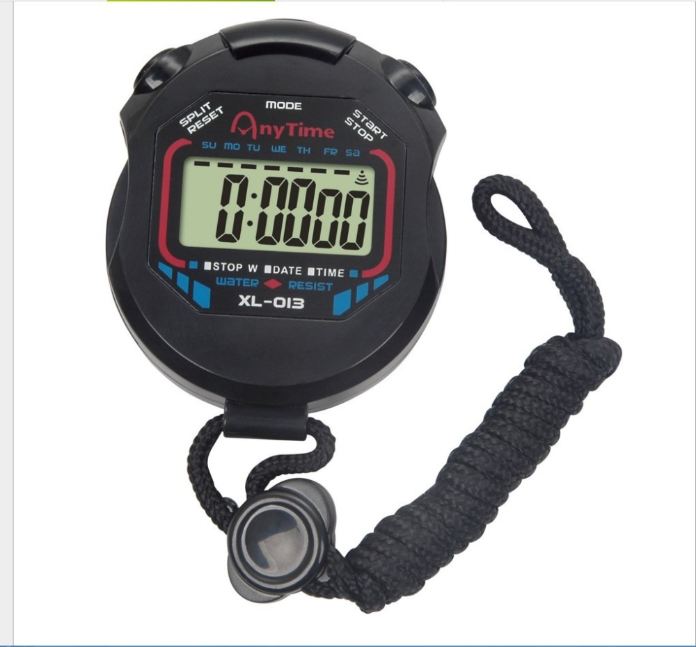 Digitale Professionale Portatile LCD Cronografo Timer Sport Cronometro Stop Watch