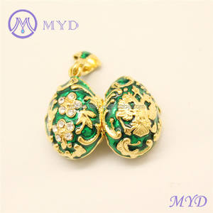 Colgante de Metal con diseño personalizado para el día de Pascua, joyería de moda, Color esmaltado, Escudo de brazos ruso, <span class=keywords><strong>collar</strong></span> con medallón - Product Image 5