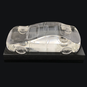 Statuetta 3D a Forma di <span class=keywords><strong>Auto</strong></span> in Cristallo <span class=keywords><strong>per</strong></span> Esposizioni Automobilistiche, Decorazione da Scrivania, Oggetto d'Arte e Regalo - Product Image 2