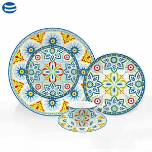 瓷制餐具套装土耳其风格的晚餐套装陶瓷盘和碗骨瓷盘