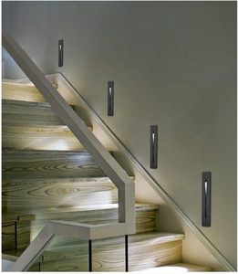 Hình chữ nhật 3W IP65 nhôm chống thấm nước dẫn ánh sáng tường cho cầu thang ngoài trời màu trắng ấm với bộ khuếch tán Polycarbonate - Product Image 5