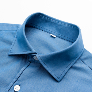 Venta al por mayor de moda más tamaño casuales de los hombres de manga larga de verano de 2019 <span class=keywords><strong>hombre</strong></span> Camisa vaquera de algodón 100% - Product Image 5