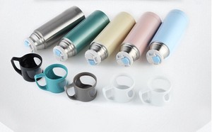 termo de doble pared de acero inoxidable con la tapa de vidrio dos tazas - Product Image 2