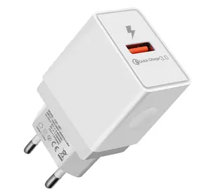 快速充电 QC 3.0 EU 一端口 QC3.0 USB 充电器旅行适配器