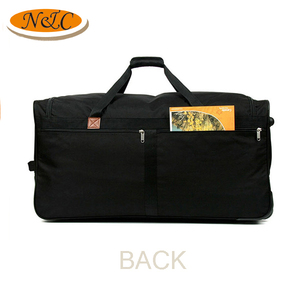Productos de calidad, <span class=keywords><strong>precio</strong></span> de fábrica de equipaje bolsillo laminación bolsa de lona de gran capacidad ruedas bolsa y desaparecer de <span class=keywords><strong>viaje</strong></span> bolsa de lona - Product Image 3