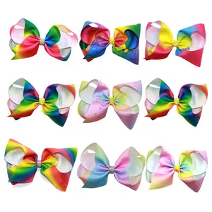 Baby Girl Hair Accessories 2.5 In Girls Hair Bows With Alligator Clip Hot-selling Cheer Bow Clips