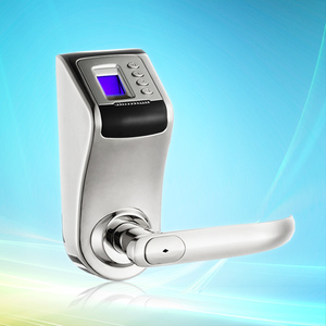 ( GL-580 ) <strong>Safe</strong> Fingerprint Door <strong>Lock</strong> <strong>With</strong> Password <strong>Keypad</strong>, Key Unlock, Chrome Plating Casing. - Product Image 3