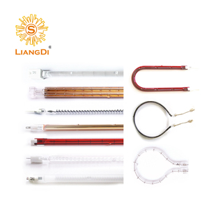Lampada Riscaldante Alogena a Onde Corte Oro/Bianco, Lampada Riscaldante a Infrarossi al Quarzo Rubino 1.5Kw - Product Image 3