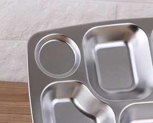 学校用サービングトレイ 熱販売 メストレイ ステンレス鋼304トレイ - Product Image 4