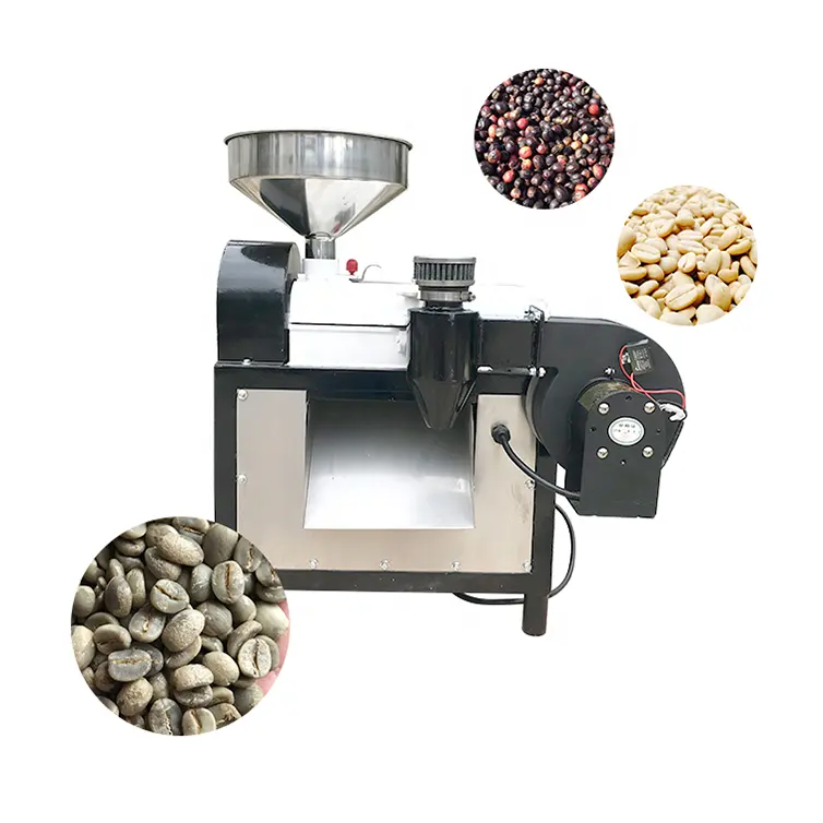 Küçük otomatik kuru kahve huller fasulye sheller kahve kabuğu çıkarma makinesi