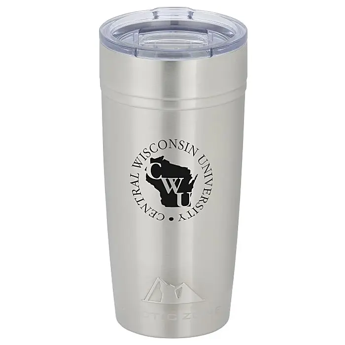 Vaso de acero inoxidable al vacío personalizado, termo de aislamiento de doble pared, taza térmica (20 Oz.)