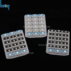 Clavier de voiture en caoutchouc, avec éclairage LED, personnalisés, boutons de clavier rétroéclairé, en Silicone, pour voiture et Machine à café, 50 pièces - Product Image 4