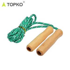 TOPKO Großhandel geeignet Matte rot Fitness Fitness umwelt freundliche Holz schnelle Geschwindigkeit Springseil