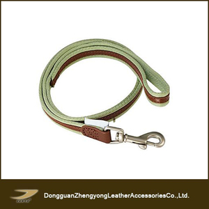 Kunden spezifische Mode beliebte hochwertige Nylon und Leder Nähte Hunde leine und Halsband - Product Image 2