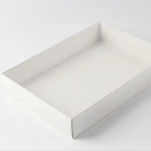 चीन निर्माता गत्ता बॉक्स मुद्रण कस्टम सफेद गत्ता बॉक्स स्पष्ट ढक्कन के साथ