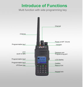 Nuovo Modello <span class=keywords><strong>TYT</strong></span> MD398/MD-398 DMR Digitale Portatile A Due vie radio/walkie talkie IP67 10Watt 400-470MHZ Mototrbo Fila I & II - Product Image 2