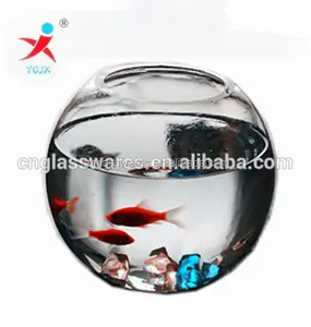 Aquarium Fish Tank Kaca Borosilikat Bulat Jernih