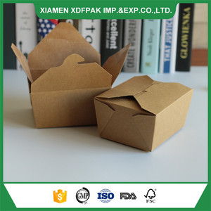 Cuadrado personalizado a medida para llevar almuerzo comida <span class=keywords><strong>caja</strong></span> de papel - Product Image 3