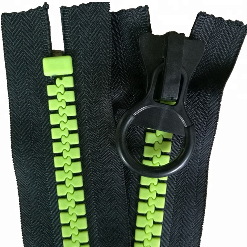 Промышленная поставка, большие молнии, большие зубья, пластиковая молния для продажи