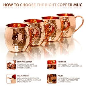 Ensemble <span class=keywords><strong>de</strong></span> <span class=keywords><strong>4</strong></span> tasses à Cocktail avec coffret cadeau, tasses pour Cocktail avec mulet <span class=keywords><strong>de</strong></span> moscou <span class=keywords><strong>de</strong></span> russie, livraison gratuite - Product Image 3