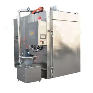 Small smokehouse oven, meat smoking and cooking chamber, fish smoker machine