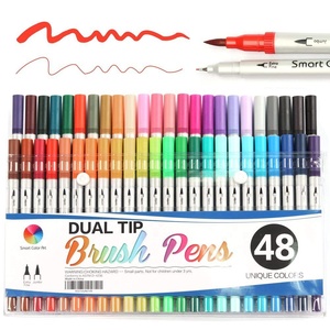 Linea sottile all'ingrosso diretta della fabbrica <span class=keywords><strong>punta</strong></span> del pennello doppio pennarello doppio <span class=keywords><strong>punta</strong></span> pennarello artistico pennarello indelebile Non tossico - Product Image 2