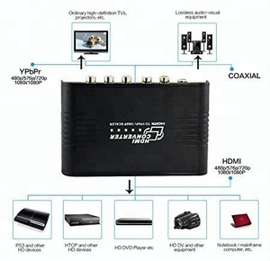 HDMI để YPbPr Thành Phần RGB 5RCA Scaler Chuyển Đổi Với Đồng Trục Kỹ Thuật Số Analog R/L Đầu Ra Âm Thanh Cho PS3/<span class=keywords><strong>PS4</strong></span>/Roku - Product Image 4