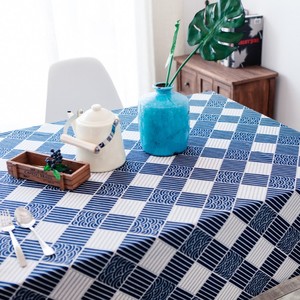 DaiRui, mantel de rejilla a cuadros impermeable con estampado Digital de algodón y lino de alta calidad para decoración del hogar - Product Image 4