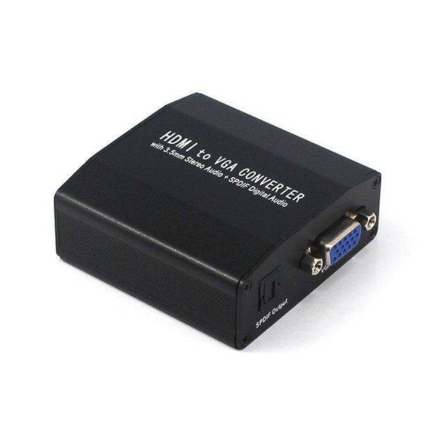HDMI to VGA Converter Adaptor Convertidor hdmi a Vga hdmi to Vga Converter with Audio