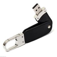 Clé USB en cuir personnalisée 8 Go avec porte-clés, nouveau stock, clé USB avec étui en cuir, interface USB 2.0
