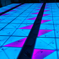 Source de lumière LED RVB colorée DMX512/Activée par le son, en alliage d'aluminium IP33, pour piste de danse d'événements de mariage
