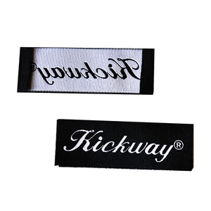 Accessoires de vêtement de marque personnalisée étiquette tissée de vêtement en polyester satiné étiquettes principales de cou - Product Image 6
