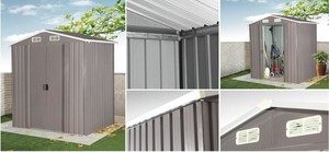 9*6 pi Premium qualité en métal <span class=keywords><strong>jardin</strong></span> hangar <span class=keywords><strong>de</strong></span> stockage <span class=keywords><strong>Abri</strong></span> métal - Product Image 2