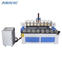 Buatan China 8 Spindle 8 Rotary Kayu 3D CNC Multi Kepala CNC Router