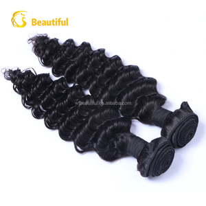 100% capelli vergini non trattati, allentato profondo bundles indiano naturale grezzo tessuto dei capelli all'ingrosso - Product Image 6