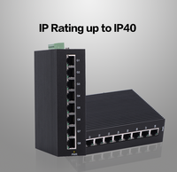 Commutateur réseau InMax 8 ports TX IP40 gigabit 10 100 1000mbps commutateur Ethernet industriel rapide