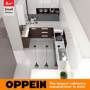 Moderne En Bois Stratifié Kitchenette Petit Armoires De Cuisine Design - Product Image 3