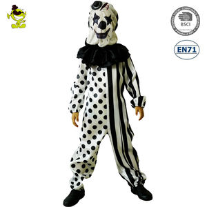 ชุดจั๊มสูทพร้อมหน้ากากตัวตลกสยองขวัญของเด็กผู้ชาย,เครื่องแต่งกายชุดตัวตลกชั่วร้ายสำหรับปาร์ตี้ฮาโลวีน - Product Image 2