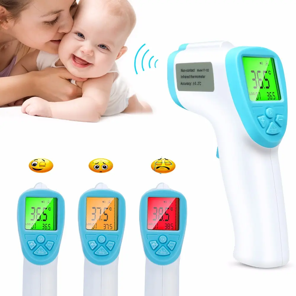 Thermomètre frontal numérique à infrarouge sans contact, appareil médical portatif, intelligent, pour mesure de la fièvre, nouveauté