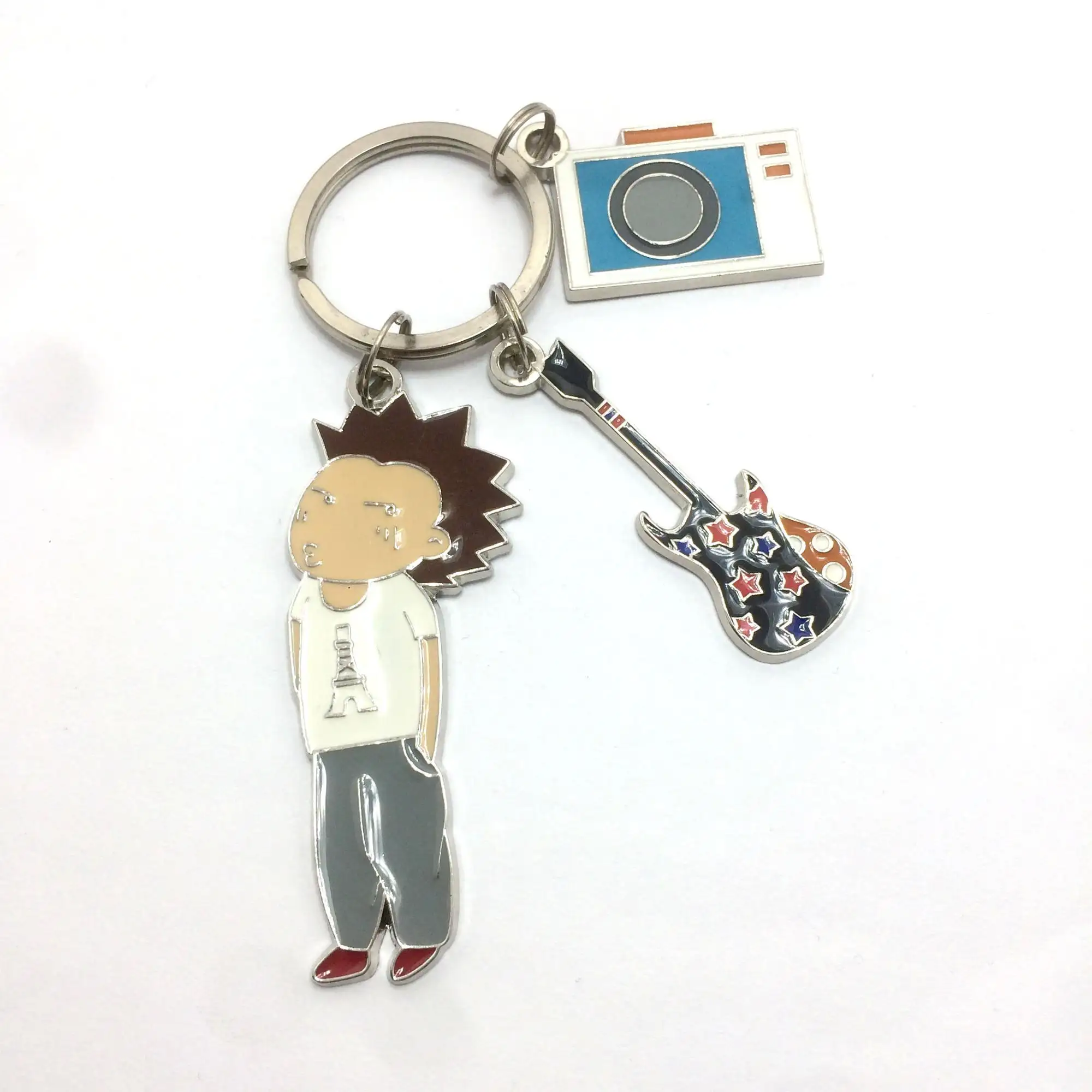 Cartoon boy keychain design key ring custom keychain