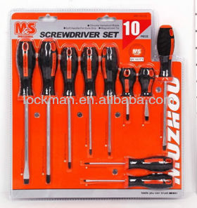 Lớn xử lý tuốc nơ vít Bộ Tuốc nơ vít bộ bề mặt đánh bóng 9pcs vít trình điều khiển thiết lập - Product Image 2